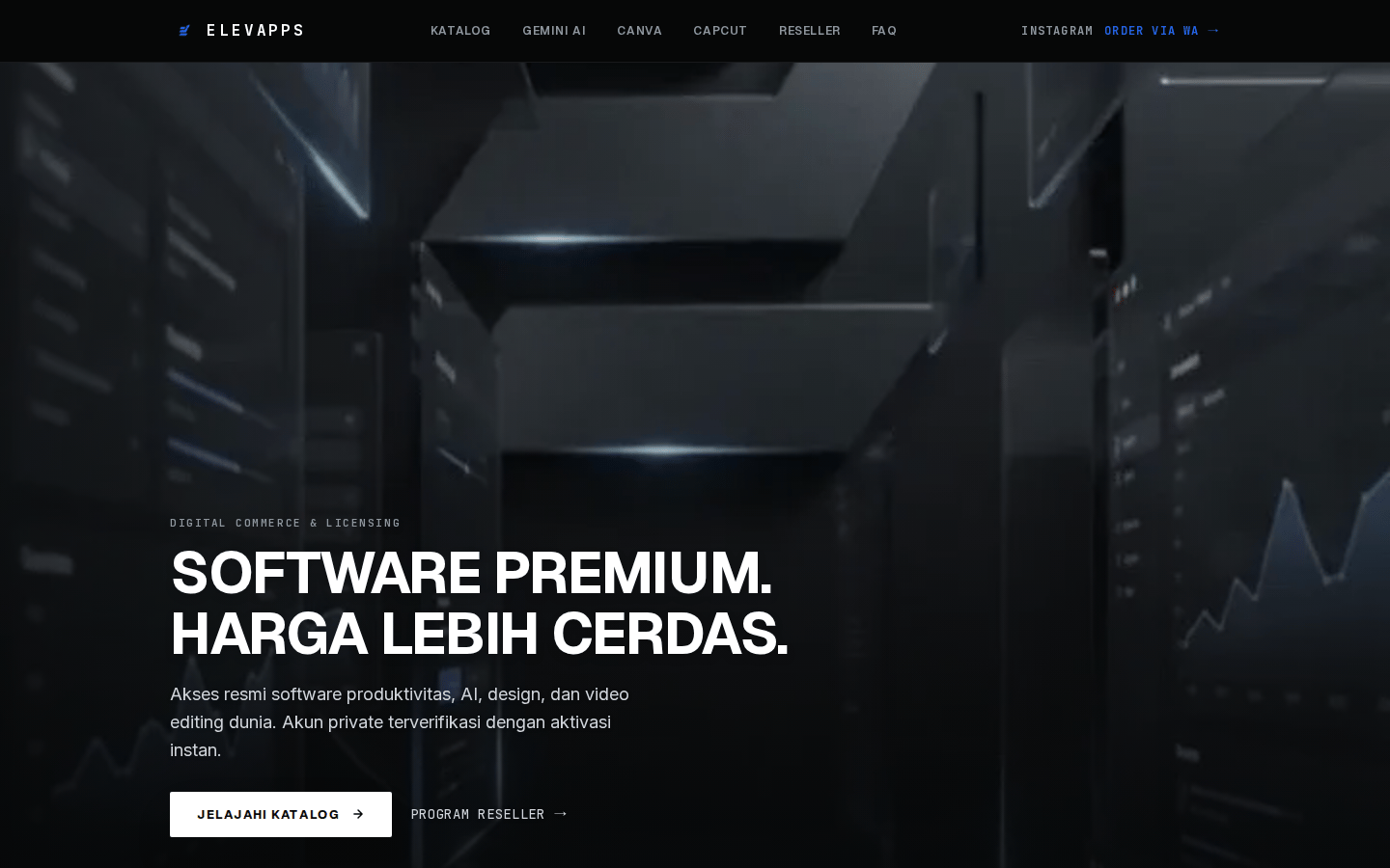 ElevApps website interface