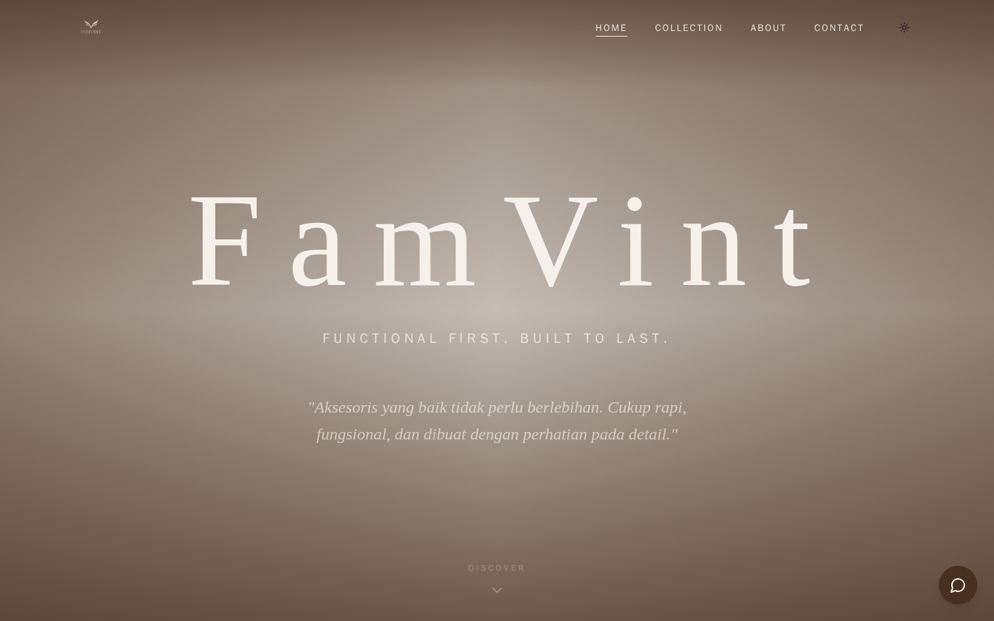 FamVint website interface